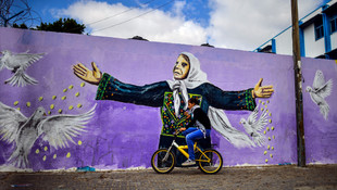 Filistinli çocuklar için bisiklet yarışı