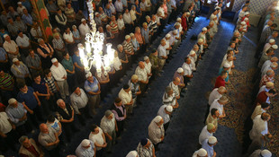 Hacı Bayram-ı Veli Camisi'nde şehitler için mevlit