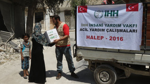 İHH'dan Halep'e yardım