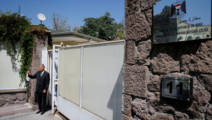 Irak Büyükelçiliği önünde protesto