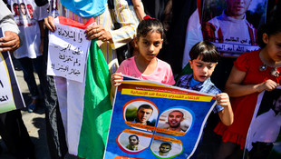 İsrail hapishanelerindeki tutuklulara destek gösterisi