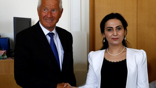 Jagland'dan HDP'li Yüksekdağ'a ziyaret