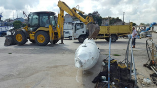 Kandıra sahilinde bulunan yedek yakıt deposu