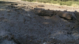 Karayoluna döşenen patlayıcı imha edildi