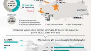 GRAFİKLİ- Konut satış istatistikleri