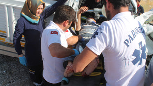 Konya'da trafik kazası: 2 yaralı