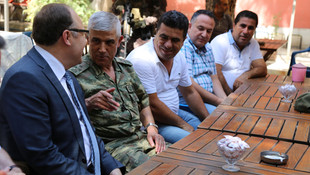 Korgeneral Çetin, Siirt'te esnaf ziyaretinde bulundu