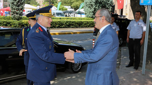 Korgeneral Şanver'den veda ziyaretleri