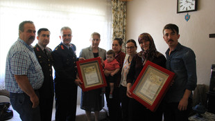 Kütahya'da şehit ailesine şehadet belgesi verildi