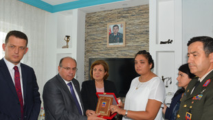 Muğla'da, şehit ailesine şehadet belgesi verildi