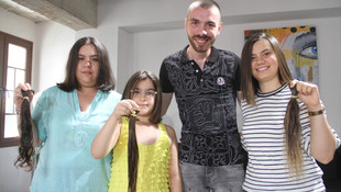 Saçları kanser hastalarına peruk oluyor