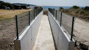 Sit alanına beton kanal yapıldı iddiası