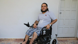 Suriyeli Ahmetin akülü araç sevinci