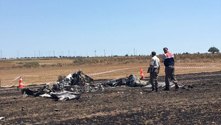 Tekirdağ’da eğitim uçağının düşmesi