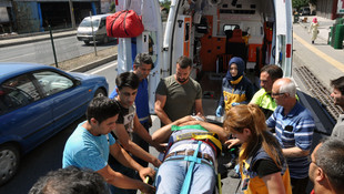 Zonguldak'ta trafik kazası güvenlik kameralarına yansıdı