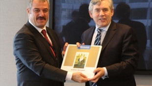 AFAD Başkanı Bilden eski İngiltere Başbakanı Brown ile görüştü