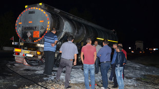 Antalya'da kimyasal madde yüklü tankerde yangın