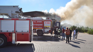 Aydın'da iş yeri yangını