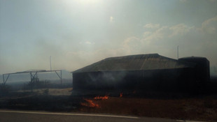 Balıkesir'de anız yangını