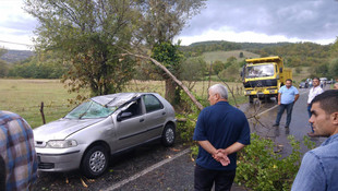 Bartın'da kuvvetli fırtına