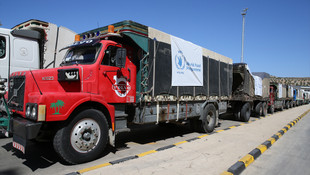 Birleşmiş Milletlerin 14 yardım tırı İdlibe hareket etti