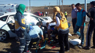 Çorum'da iki otomobil çarpıştı: 1 ölü, 6 yaralı