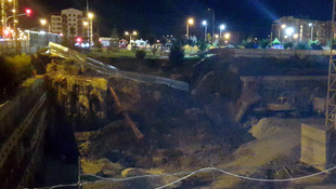 Çorum'da temel kazısı sırasında göçük