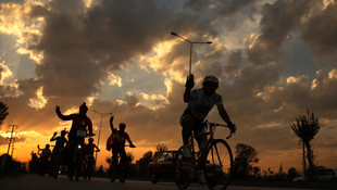 Darbeye karşı 2 bin 500 kilometre pedal çevirdi