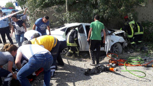 Denizli'de trafik kazası: 2 ölü, 3 yaralı