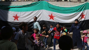 Doğu Guta'da çocukların bayram sevinci