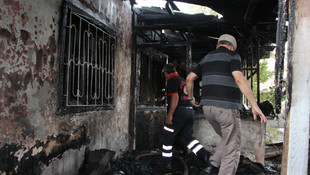 Erzincan'da ev yangını