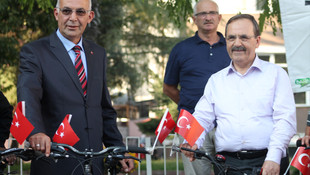 Gaziler için pedal çevirdiler