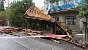 Karabük'te sağanak ve rüzgar