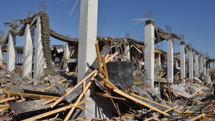 Konyada okul inşaatında göçük: 1 ölü, 1 yaralı