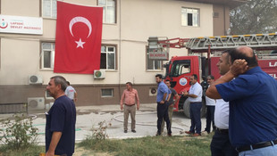 Lapseki Devlet Hastanesinde yangın