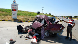 Manisa’da trafik kazası: 1 ölü, 4 yaralı