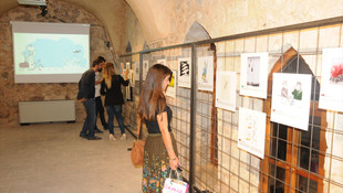 Mardin'de Ortadoğu ve Barış konulu karikatür sergisi