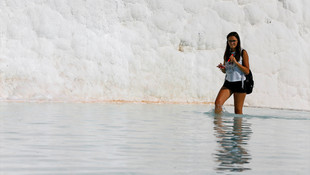 Pamukkale'ye turist ilgisi