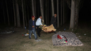 Piknik yapan aileye otomobil çarptı: 2 ölü