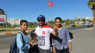 Teröre tepki için Ankara'ya kadar pedal çevirecek