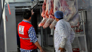 Türk Kızılayı, Kırgızistan'da bin 50 hisse kurban eti dağıtıyor