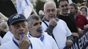 Yunanistan'da özelleştirme karşıtı gösteri