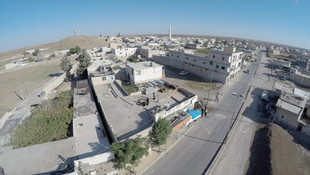 AA, Dabık'ı havadan görüntüledi