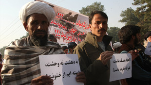 Afganistan'da DEAŞ'a karşı protesto