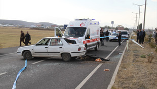 Ağrı'da trafik kazası: 1 ölü, 1 yaralı