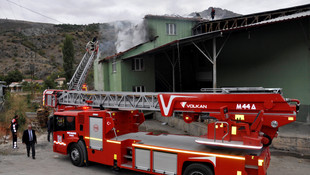 Amasya'da depo yangını