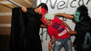 Antalya'da cadılar bayramı kutlaması