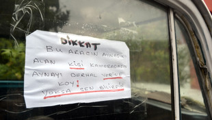 Aynasını çalanları dikkat notuyla uyardı
