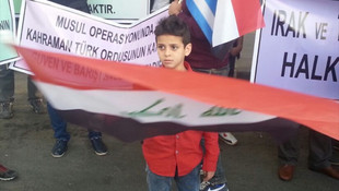 Başkentte Musul protestosu