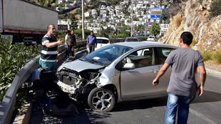 Bodrum'da trafik kazası: 2 yaralı